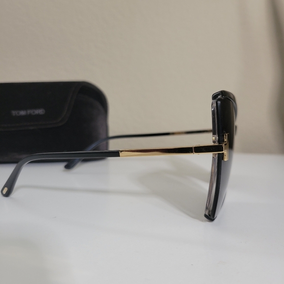 Tom Ford Black Butterfly "Gia" Sunglasses - Picture 3 of 10